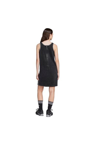 adidas Rochie neagră de damă Denim 3s Dress Jd3108