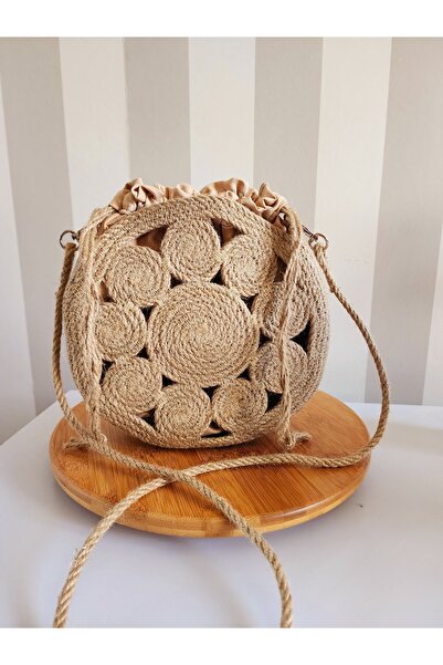 Yektayla El Yapımı Tasarım Halat Çanta ,ip Çanta, Yan Çanta,  Günlük Çanta