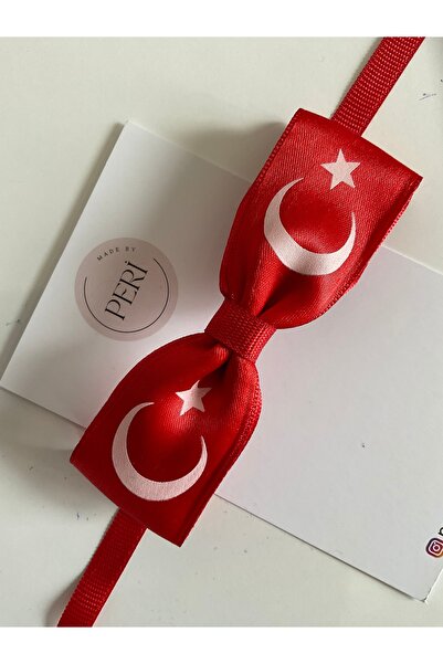 MADE BY PERİ Flag Printed 29 October/23 April/10 November Children's Bow Tie