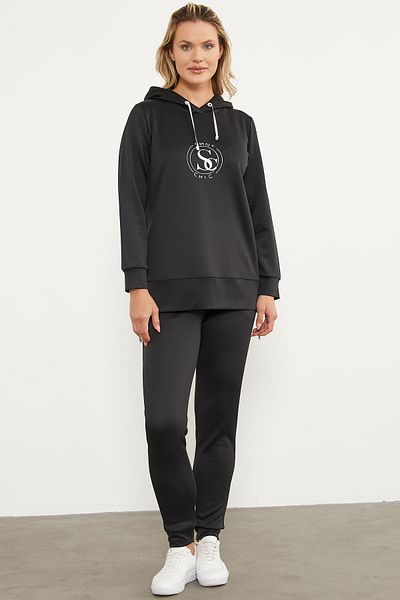 Sementa Σετ φόρμας Diver Fabric Hooded Tunic - Μαύρο