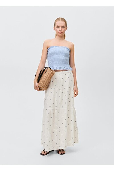 Mango Teen Fusta brodata in linie A