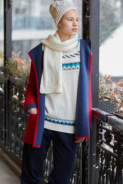 Sementa Crew Neck Knitwear Sweater - Bone
