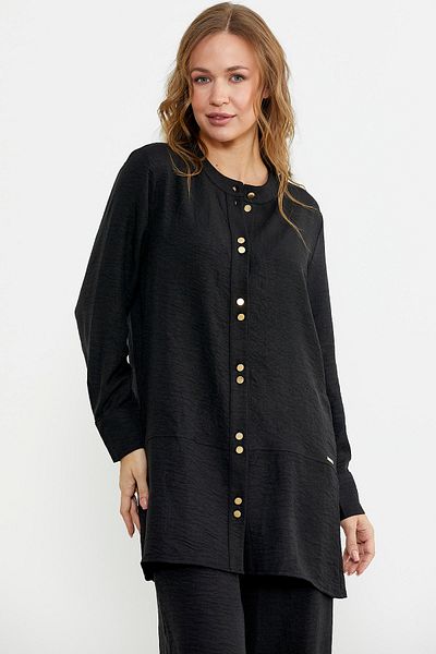 Sementa Linen Shirt - Black, Pantalon Set