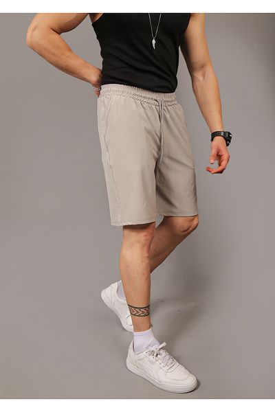 EydaMoon Lycra Baggy Cutout Parachute Fabric με κορδόνια στη μέση και τσέπες καλοκαιρινό σορτς & βερμούδες