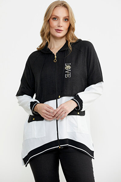 Sementa Black Color Block Transition Tunic Suit