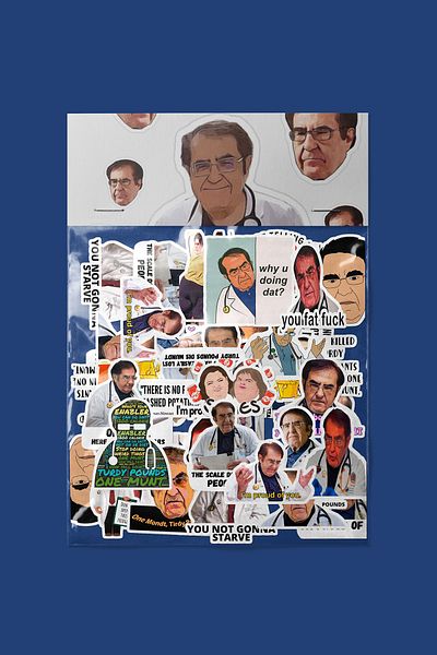 dadi ramba Dr. Now Sticker Pack - Younan Nowzaradan Heavy Lives - Laptop Sticker Decal