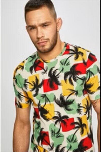 Tommy Hilfiger Hawaii Palm Patterned T-Shirt - 100% Cotton