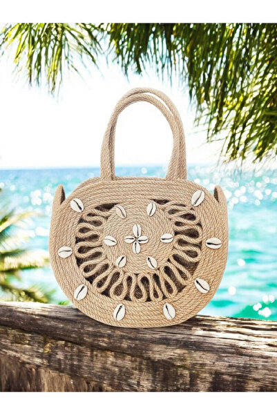 COLLESSİA Geantă de damă Alaçatı din paie de iută