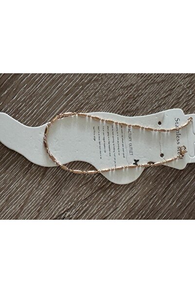 misstakıjewerly خلخال بتصميم منقوش باللون الذهبي الصلب