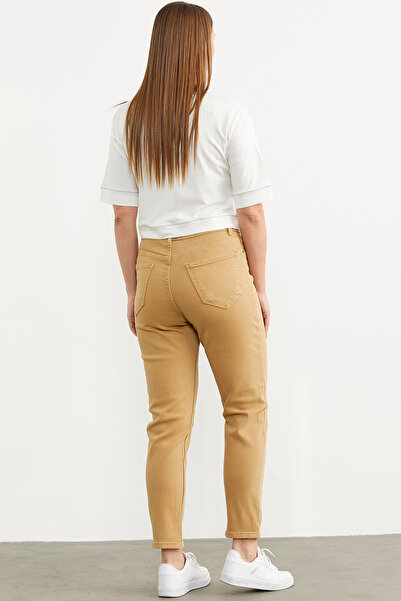Sementa Lycra Fit Mom Jean - Camel