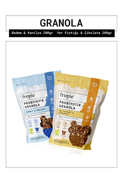 FROPİE Fropie Badem Vanilya Ve Yer Fıstığı Çikolata Granola Paketi