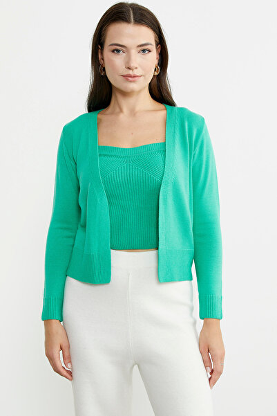 Sementa Green Strap Knitwear Cardigan Set