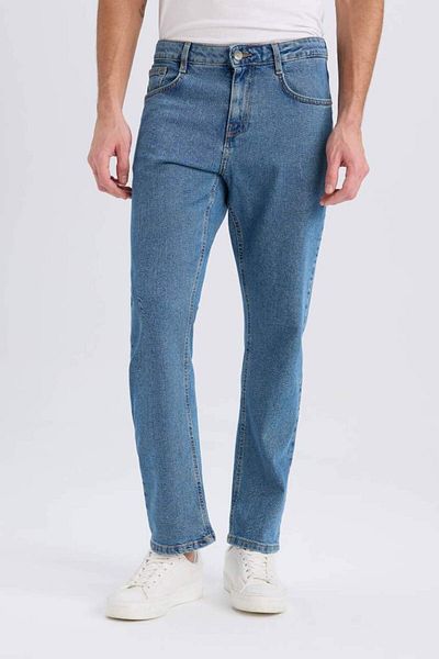 DeFacto New Season Diago Comfort Fit Comfortable Fit High Waist Wide Leg Jean Trousers