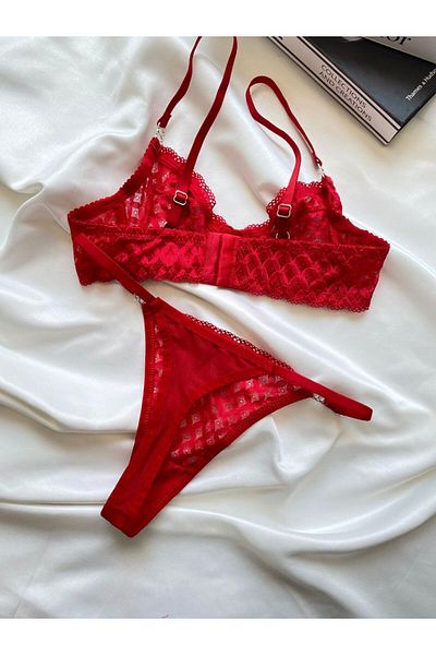 Mark Bells Lace Bralet Set