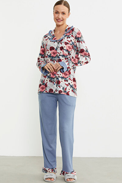 Sementa Піжама з м'якою тканиною та ґудзиками - червона