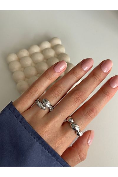 Ressia Zircon Stone Snake Ring