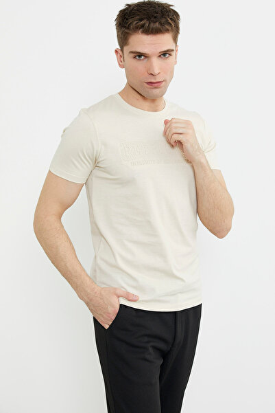 Sementa Βαμβακερό μπλουζάκι με ανάγλυφο μοτίβο με μοτίβο