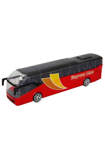 Genel Markalar Street Kings Die Cast Şehir Aracı - Kırmızı Express Otobüsü