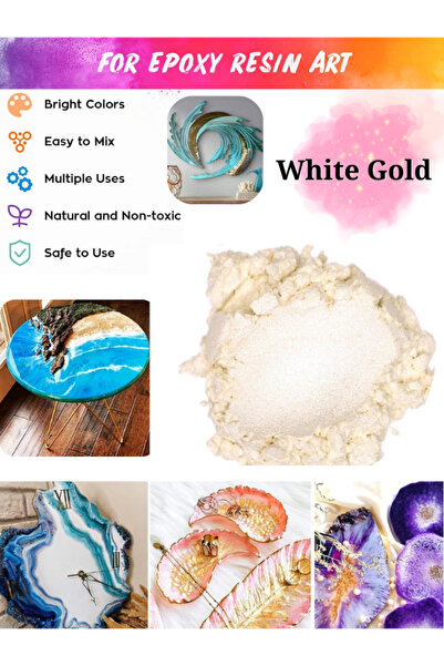 Sirius Hobi Epoksi Reçine Boyası Mica Powder İnci Sedefli Pigment İnci Tozu W...