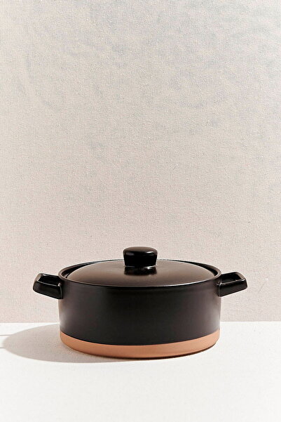 Paşabahçe Norge Ceramic Serving Pot 27 cm Black