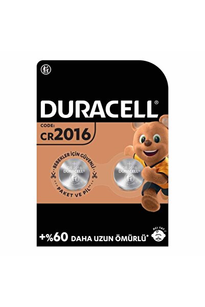 Duracell Özel Lityum 3V Düğme Pil 2016 2’li
