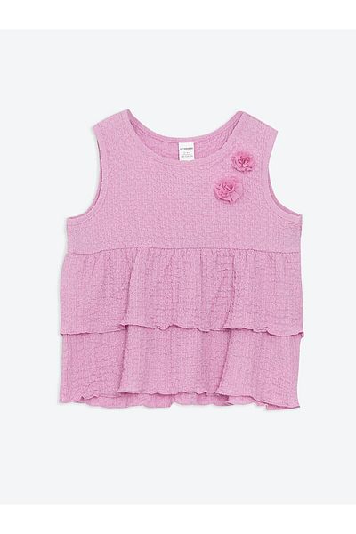 LC Waikiki Lcw Kids Floral Ruffle Girl's T-Shirt and Pants 2-Pack