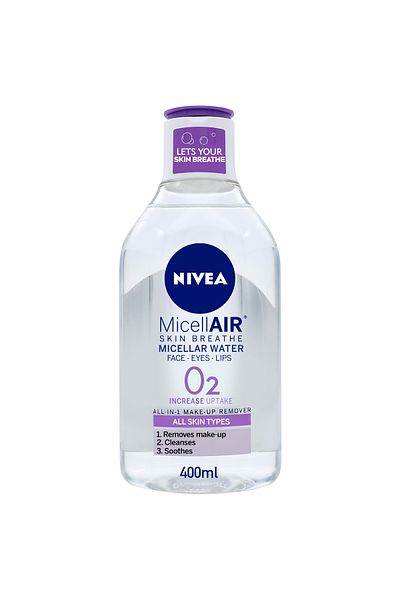 NIVEA مزيل مكياج بماء ميسيلار، للبشرة الحساسة، 400 مل