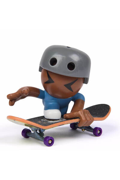 Tech Deck SK8 Crew Figürlü Parmak Kaykayı S1 - Gri Kasklı