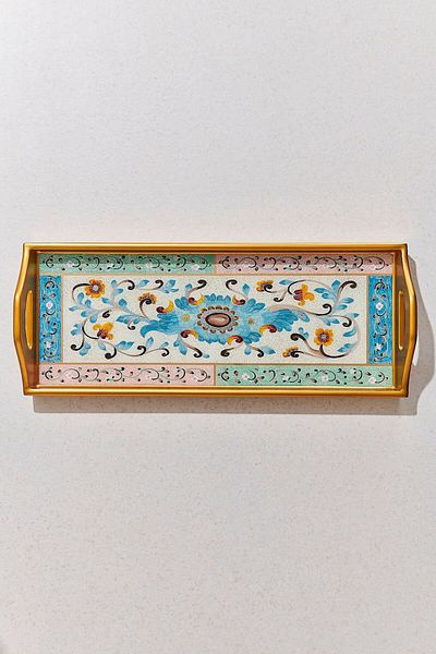 Paşabahçe Antique Patterned Tray 51X 20X 5 cm