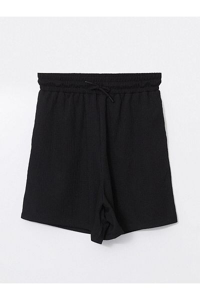 LC Waikiki Γυναικείο σορτς με υφή LCWAIKIKI Classic με ελαστική μέση
