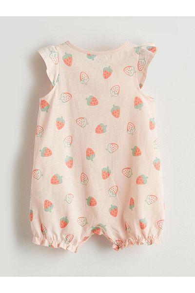 LC Waikiki Lcw Baby Crew Neck Strawberry Baby Girl Jumpsuit