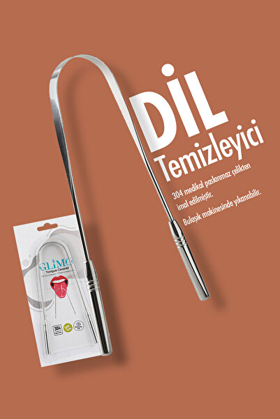 Glimo Dil Temizleyici | Ağız Kokusu Karşıtı, Paslanmaz Çelik Hijyenik Tasarım,ferah Nefes, Derin Temizlik