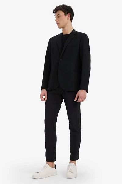 DeFacto New Season Slim Fit Slim Fit Half Liner Χτενισμένο Βαμβακερό Μπουφάν Blazer