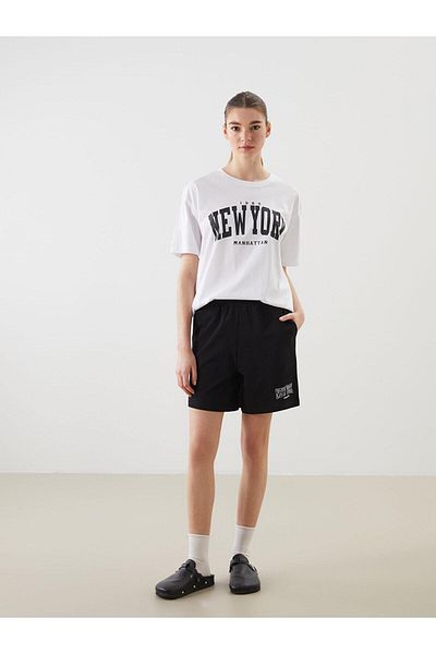 LC Waikiki Γυναικείο σορτς XSIDE New York με ελαστική μέση