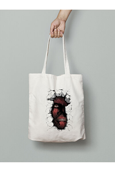 Akumastik Attack On Titan Zid Titan Bezaçanta 35x40cm Anime Torba