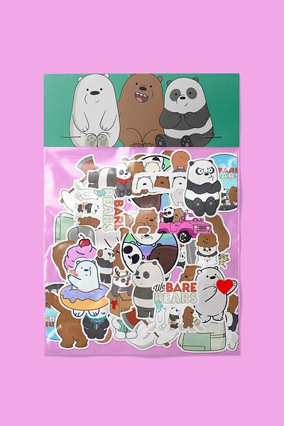 dadi ramba Kafadar Bears Sticker Pack -Bullet Journal - Agenda - Planner - Notebook - Laptop Sticker Decal