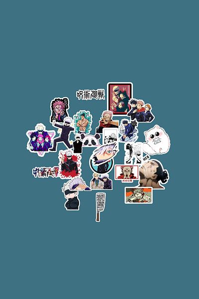 dadi ramba Jujutsu Kaisen Sticker Pack -Bullet Journal - Agenda - Planner - Notebook - Laptop Sticker Decal