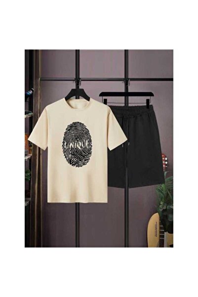 VESTIR BIEN Уникален комплект от детски блуза и панталон в бежово и черно, из...