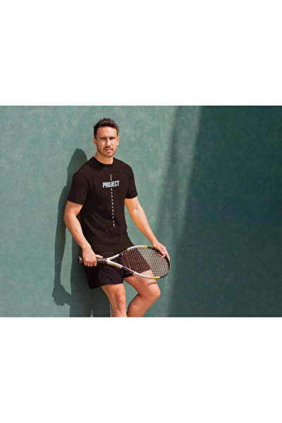 FREEDOM STOREE Velmora guler rotund cu imprimeu supradimensionat tricou - Neg...