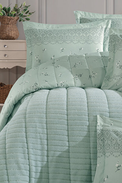 Otelonia New Generation Double Striped Bedspread Set 230X250Cm + 2 Pcs. Pillowcase