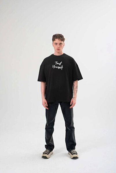 ERTAŞ TREND STORE Men's Short Sleeve Summer T-Shirt Crew Neck Printed Oversiz...