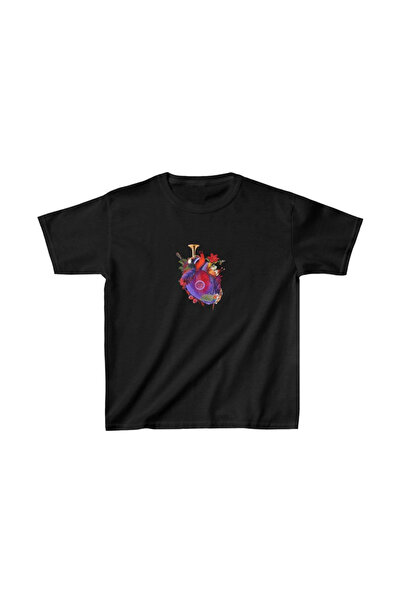 ERTAŞ TREND STORE Unisex Kids Printed T-Shirt - Black