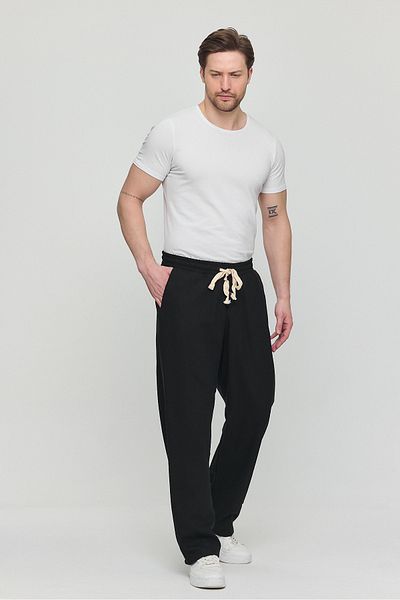 Plus Ninety Men's Oversize Fit Cotton Linen Pantalon
