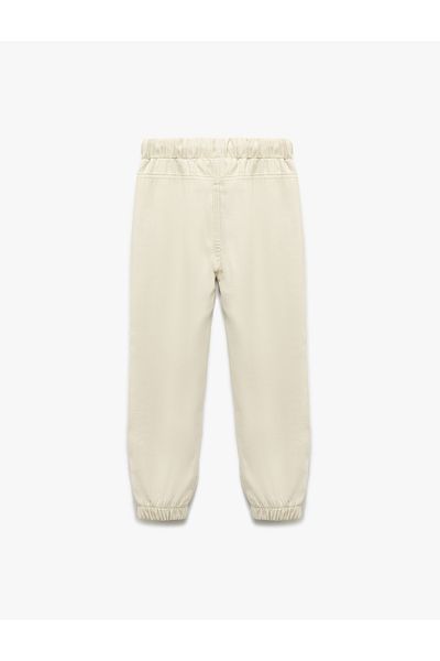 Koton Basic Viscose Jogger Sweatpants with Belted Waist and Pockets