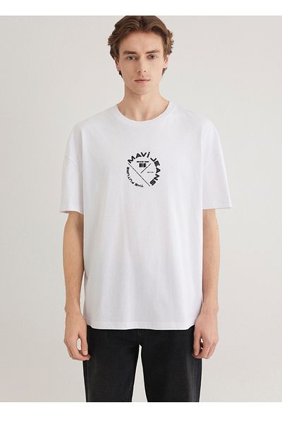 Mavi Jeans Back Printed Oversize Men's T-Shirt