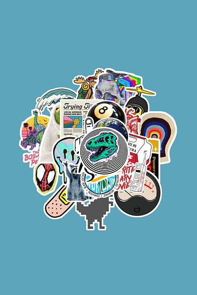dadi ramba Mixed Random Sticker Pack -Bullet Journal - Agenda - Planner - Notebook - Laptop Sticker Decal