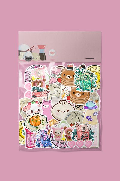 dadi ramba Kawaii V1 Sticker Pack -Bullet Journal - Agenda - Planner - Notebook - Laptop Sticker Decal