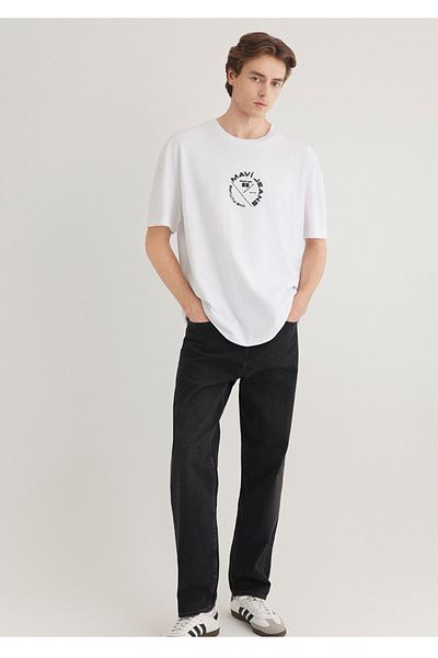 Mavi Jeans Back Printed Oversize Men's T-Shirt