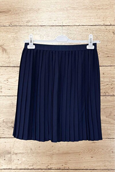 Puane Жіночий верхній одяг з плісировкою, подовжений, з еластичним поясом, темно-синій 40002