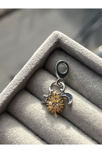 asaf Sun Moon Star Hanging Charm |   Asafaccessory